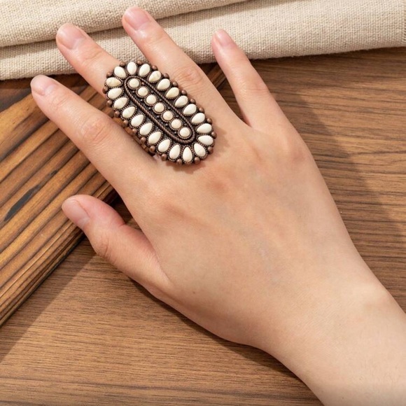 Bohemian Western Multi-Color Statement Rings - Picture 8 of 11